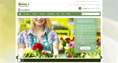 Desktop Screenshot of goldiesflowershop.com